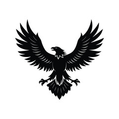 eagle of a silhouette art