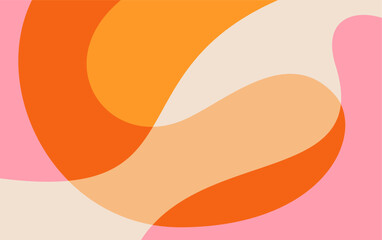 Summer Abstract Background. Orange and pink fluid abstract background