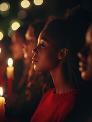 Christmas candlelight gathering