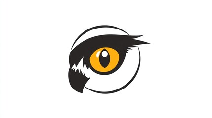 Obraz premium Owl Eye Logo Design (1)