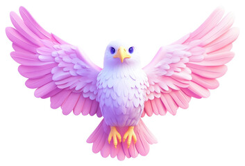 Obraz premium PNG Eagle with Spread Wings eagle bird illustration.