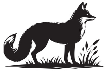 Majestic Fox Illustration a Wildlife Vector Image for Design Projects