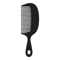 Professional Hair Comb Silhouette for Salon Styling and Grooming Use