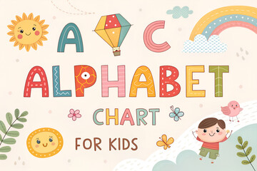 Cute Alphabet Chart for Kids &ndash; Fun and Engaging Learning