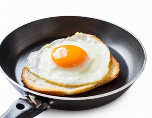 Fried Egg: Sunny-Side Up Isolated with Clipping Path