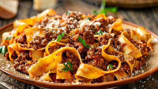 Beef ragu bolognese pasta italian sauce spaghetti cheese
