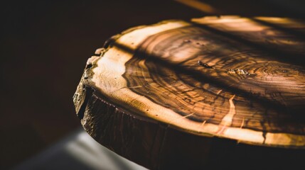 Wooden Table Being Sanded to Reveal Rich Natural Patterns in Grain