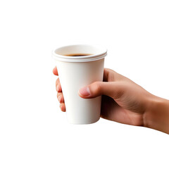Obraz premium hand holding a cup of coffee