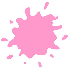 pink paint splashes