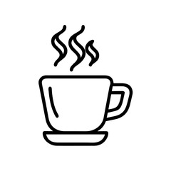 coffee cup icon whith smoke