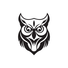 Owl logo icon design animal and simple business