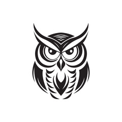 Owl logo icon design animal and simple business
