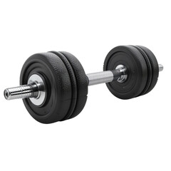 Naklejka premium Adjustable Dumbbell with Black Rubber Weight Plates