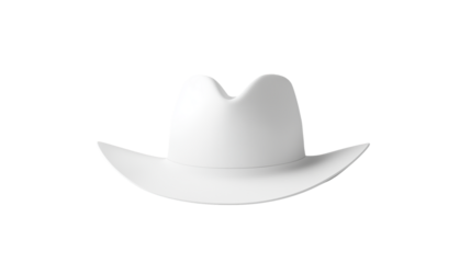 white cowboy  hat isolated on white background , transparent png