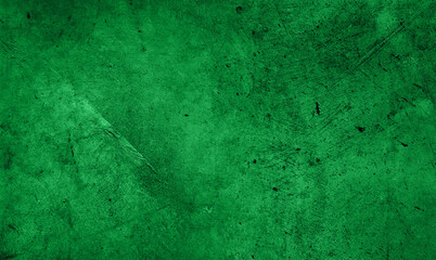 Green grunge concrete wall textured background