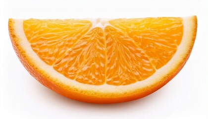 Orange Slice: Fresh Citrus Isolated on White Background