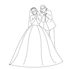 bride in wedding dress