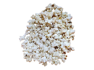 A delectable pile of freshly popped popcorn, perfectly capturing the essence of movie night or a...