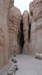 Fototapeta premium Breathtaking Views of Al-Qarah Mountain, Al-Ahsa, Saudi Arabia