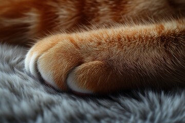 Obraz premium Orange Cat Paw