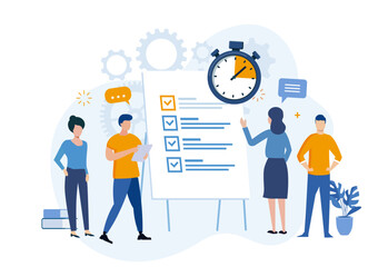 Business performance checklist concept