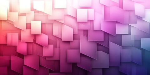 Obraz premium Vibrant abstract pattern featuring overlapping geometric shapes in shades of pink and purple for artistic design