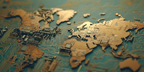 Map of World Close Up