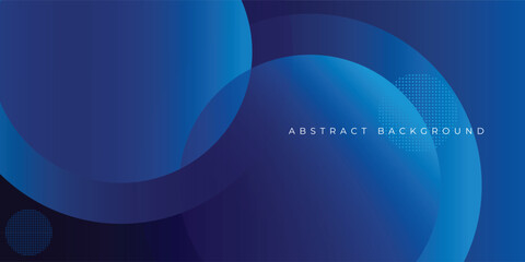 Abstract blue background with circles Vector illustration