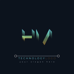 H and M logo design. HM abstract technology logo. This logo design is the process of creating a visual symbol that represents a brand, company, or individual.
