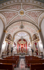 Obraz premium Inside a Church in Coatepec, State of Veracruz in Mexico