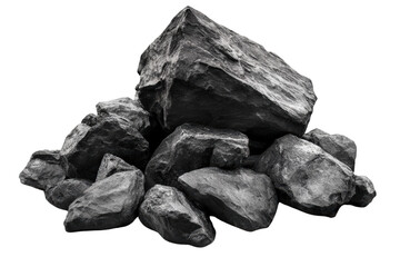 Obraz premium Coal mining process industrial site natural resource extraction urban environment close-up view energy production