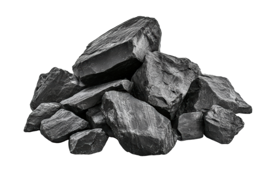 Mining industry extracting coal remote quarry product photography industrial setting close-up view energy resource