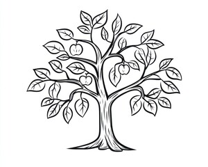 Simple Apple Tree Illustration (4)