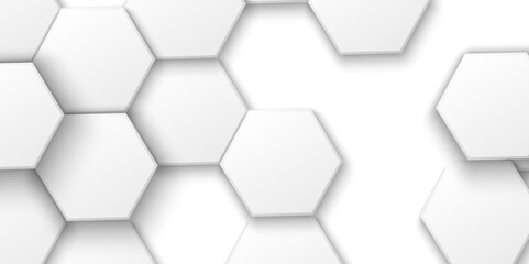 The Intersection of Geometry and Technology: Delving into the Abstract World of 3D Hexagonal Grids Set Against Monochromatic Digital Backdrops