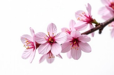 Fototapeta premium pink flowers on a branch close-up . spring background