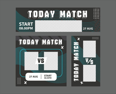 Today Match Flyer Template - Sports Event Promotional Banner Design