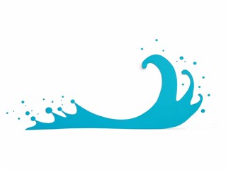 Fototapeta premium Stunning Ocean Wave Splash: Abstract Marine Nature Design & Aqua Textured Illustration with Eco-friendly Appeal
