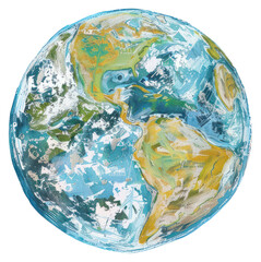 Fototapeta premium Colorful artistic world map illustration