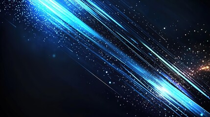 professional business background, light blue trail glowing on dark background, light trail gentle glow