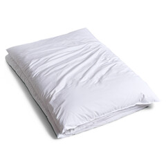 Duvet cover folded isolated on transparent background