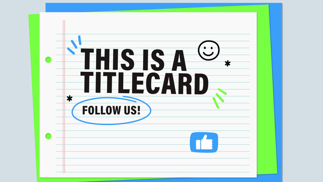 Kids And Teens Notebook Titlecard