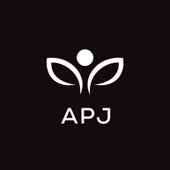 APJ Letter Initial Logo Design Template Vector Illustration