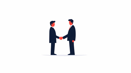 Fototapeta premium Professional Businessmen Shaking Hands for Partnership Agreement