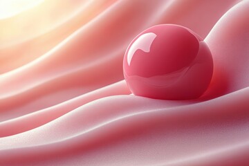 Creative graphic layout for manicure advertising showcasing pink visual elements