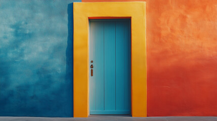 Well-crafted modern door with a striking visual impact, highlighting cutting-edge design and elegance