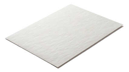 White Textured Paper Mockup Rectangle Shape, Isolated on Transparent Background, paper texture, mockup, stationery