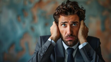 The image is suitable for illustrating articles about stress and psychological tension, as well as for the covers of books about business and personal growth.