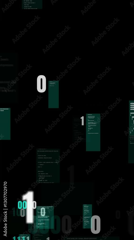 Poster visionary cyber security encryption technology to protect data privacy . 3d rendering computer graph