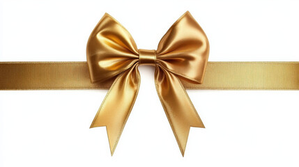 Golden ribbon bow