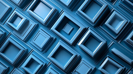 Origami Paper Airplanes in Flight on Pastel Blue Background  Colorful Triangles Arranged on a Blue Background